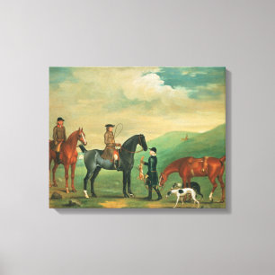 The 4th Lord Craven coursing at Ashdown Park Canvas Print