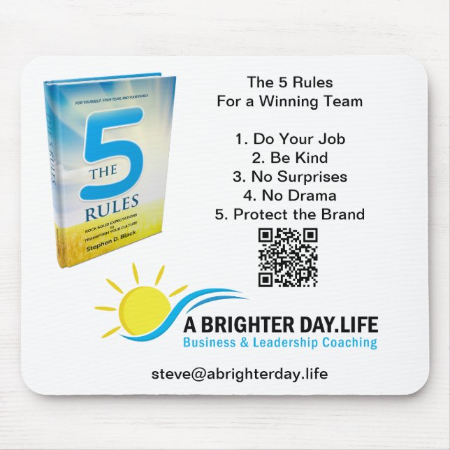 The 5 Rules Collection - Mouse Pad (Front)