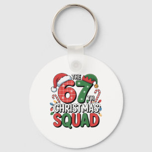 The 67th Christmas Squad Funny Family 67 X-mas Key Ring