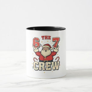 The 6 7 Crew Funny Santa Christmas Meme  Mug