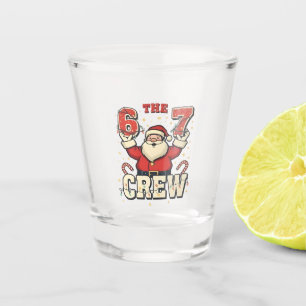 The 6 7 Crew Funny Santa Christmas Meme Shot Glass