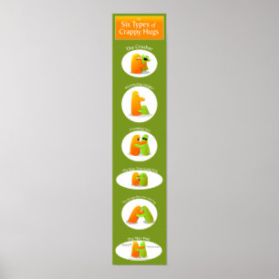 The 6 Types of Crappy Hugs Poster