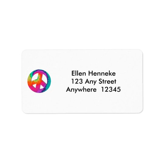 The 70s address label