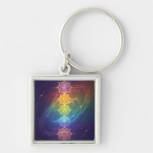 The 7 Chakras'11 Key Ring