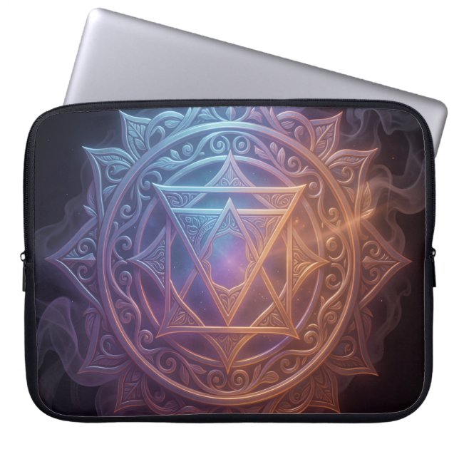 The 7 Chakras'1 Laptop Sleeve (Front)
