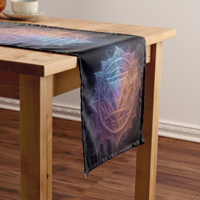 The 7 Chakras'1 Short Table Runner (In Situ)