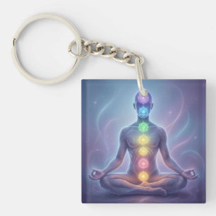 The 7 Chakras'2 Key Ring