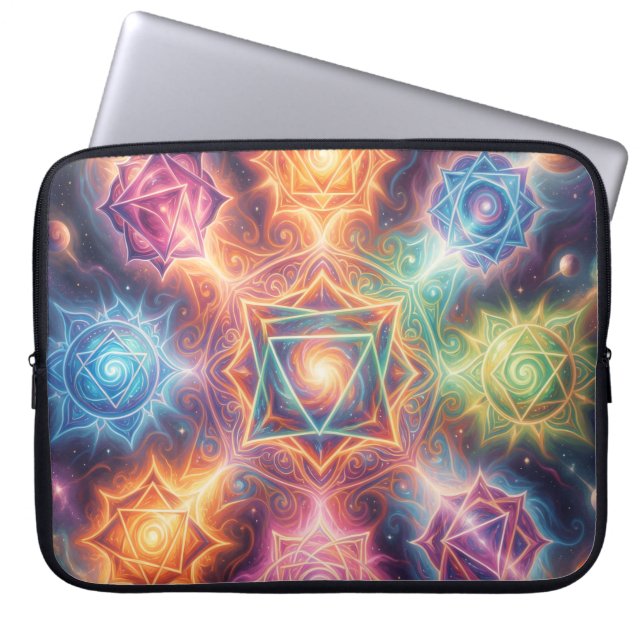 The 7 Chakras'8 Laptop Sleeve (Front)