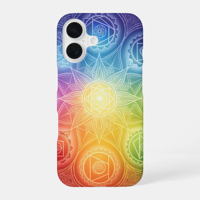 The 7 Chakras'9 iPhone 16 Case (Back)