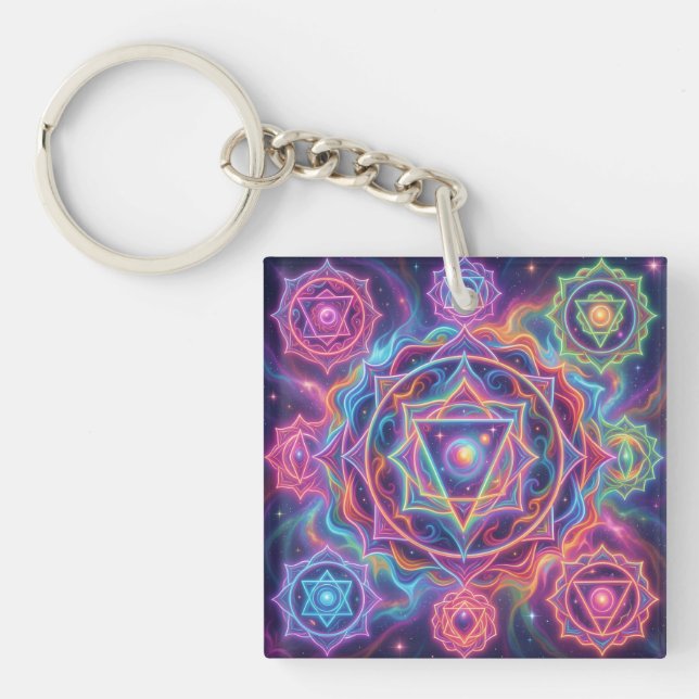The 7 Chakras´10 Key Ring (Front)