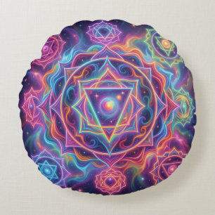 The 7 Chakras´10 Round Cushion