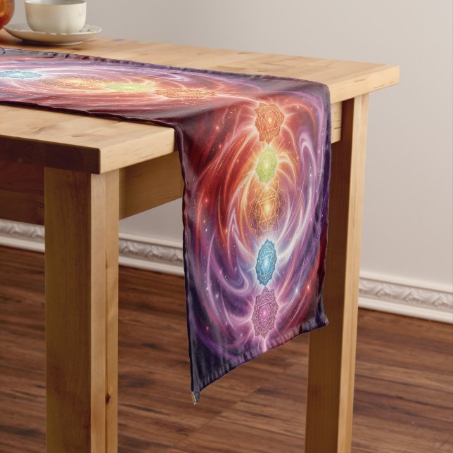 The 7 Chakras´10 Short Table Runner (In Situ)