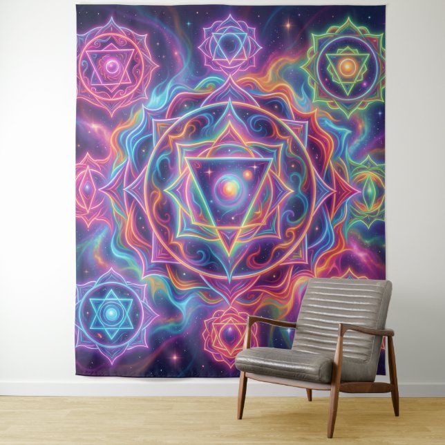 The 7 Chakras´10 Tapestry (In Situ)