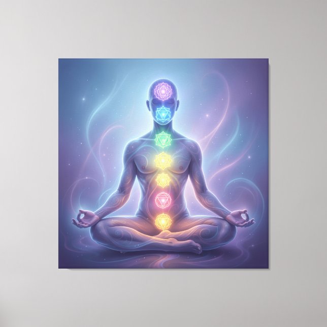 The 7 Chakras´2 Canvas Print (Front)