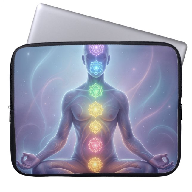 The 7 Chakras´2 Laptop Sleeve (Front)