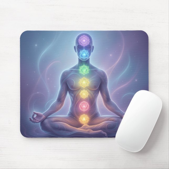 The 7 Chakras 2 Mouse Mat (With Mouse)