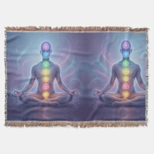 The 7 Chakras´2 Throw Blanket