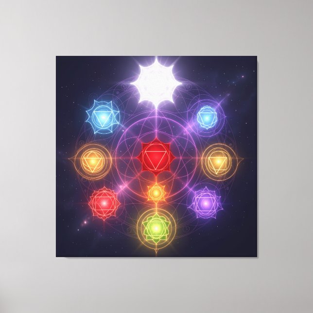The 7 Chakras´3 Canvas Print (Front)