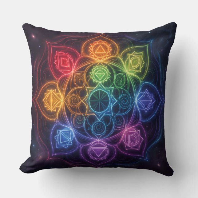 The 7 Chakras´3 Cushion (Front)