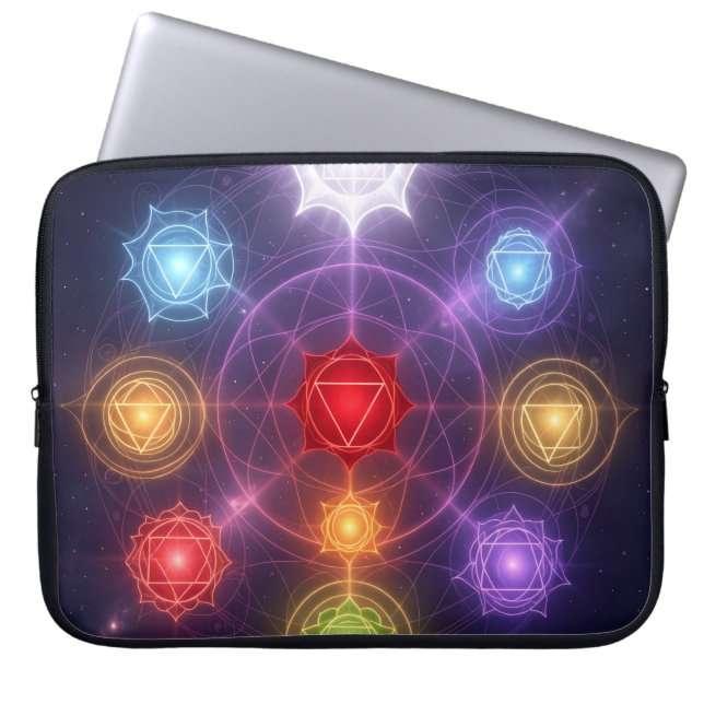 The 7 Chakras´3 Laptop Sleeve (Front)