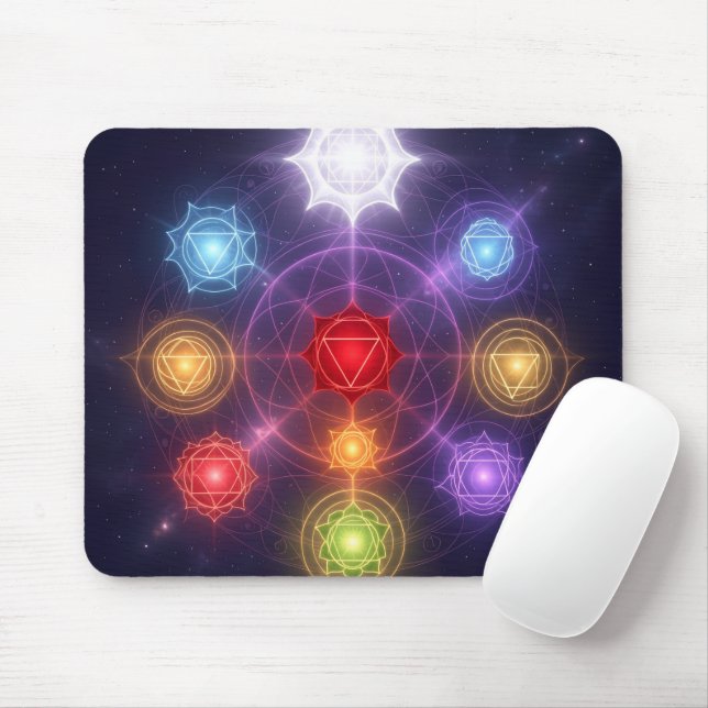 The 7 Chakras´3 Mouse Mat (With Mouse)