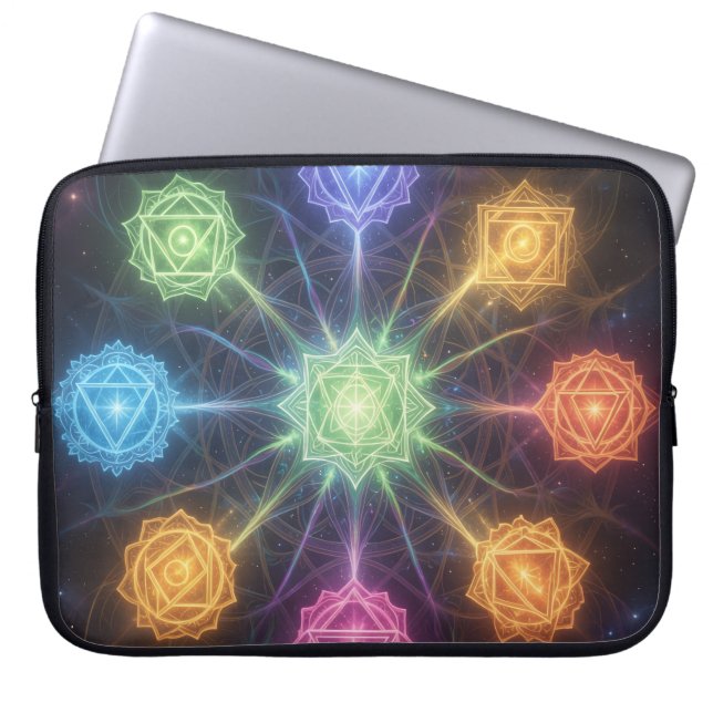 The 7 Chakras´4 Laptop Sleeve (Front)