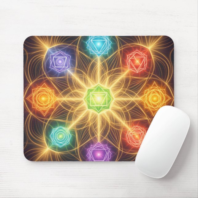 The 7 Chakras´4 Mouse Mat (With Mouse)