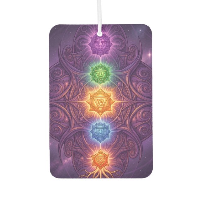 The 7 Chakras´5 Car Air Freshener (Front)