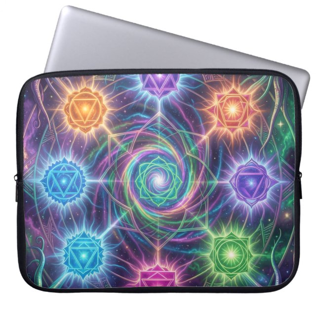 The 7 Chakras´5 Laptop Sleeve (Front)