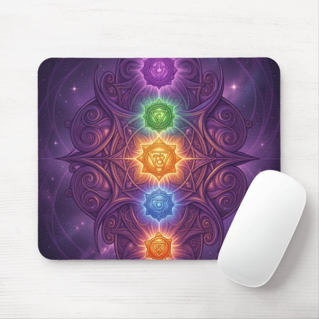 The 7 Chakras´5 Mouse Mat (With Mouse)