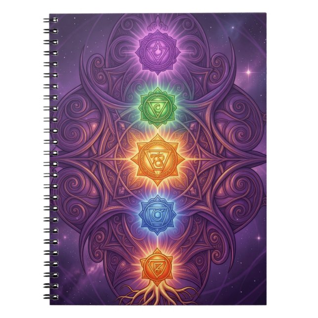 The 7 Chakras´5 Notebook (Front)