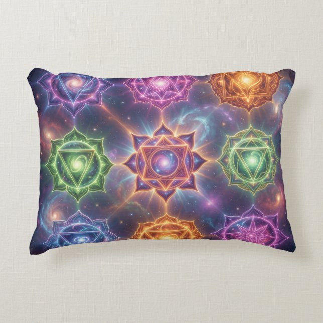The 7 Chakras´6 Decorative Cushion (Front)