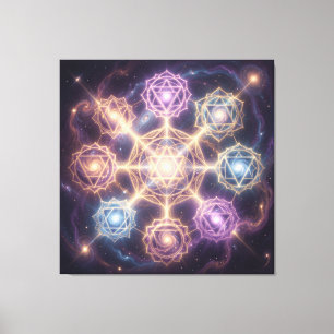The 7 Chakras 7 Canvas Print