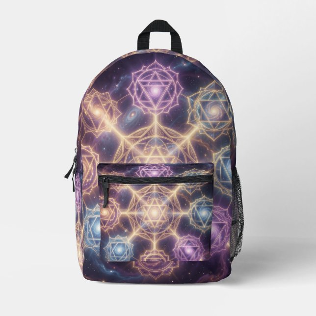 The 7 Chakras 7 Printed Backpack (Front)