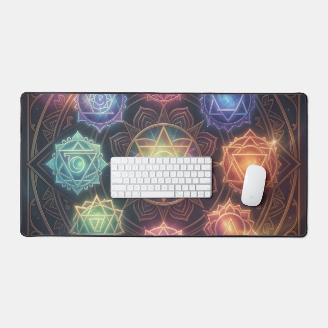 The 7 Chakras´8 Desk Mat (Keyboard & Mouse)