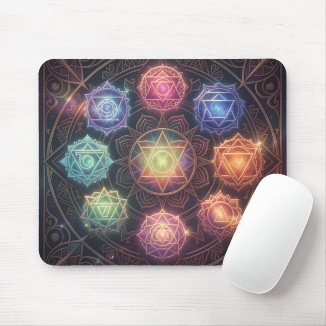 The 7 Chakras´8 Mouse Mat (With Mouse)