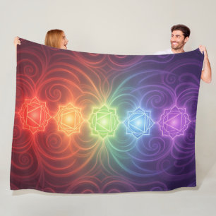The 7 Chakras´9 Fleece Blanket