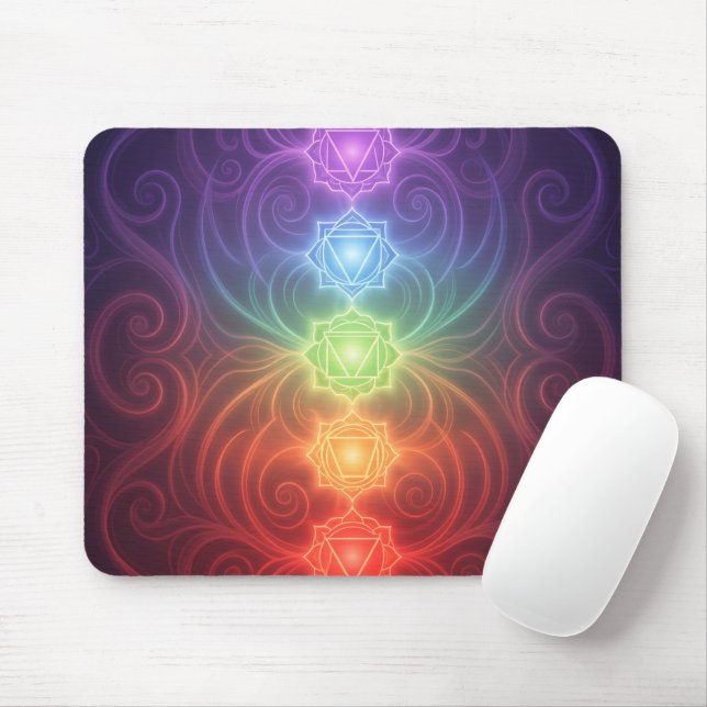 The 7 Chakras´9 Mouse Mat (With Mouse)