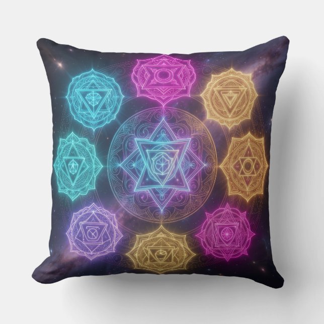 The 7 Chakras Cushion (Front)