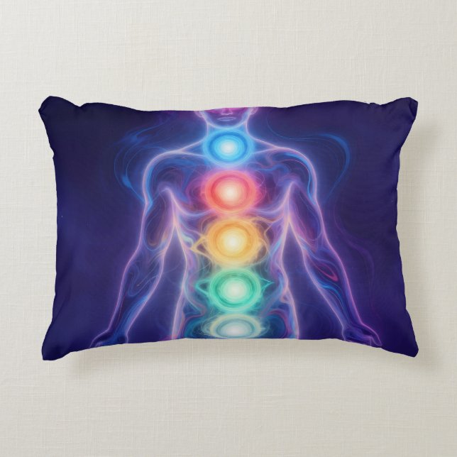  The 7 Chakras Decorative Cushion (Front)