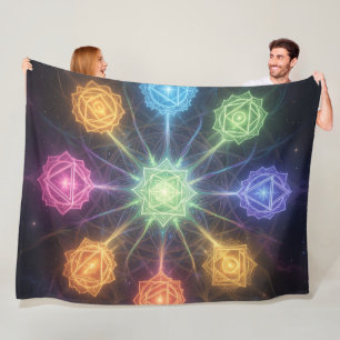 The 7 Chakras Fleece Blanket