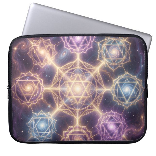 The 7 Chakras Laptop Sleeve (Front)