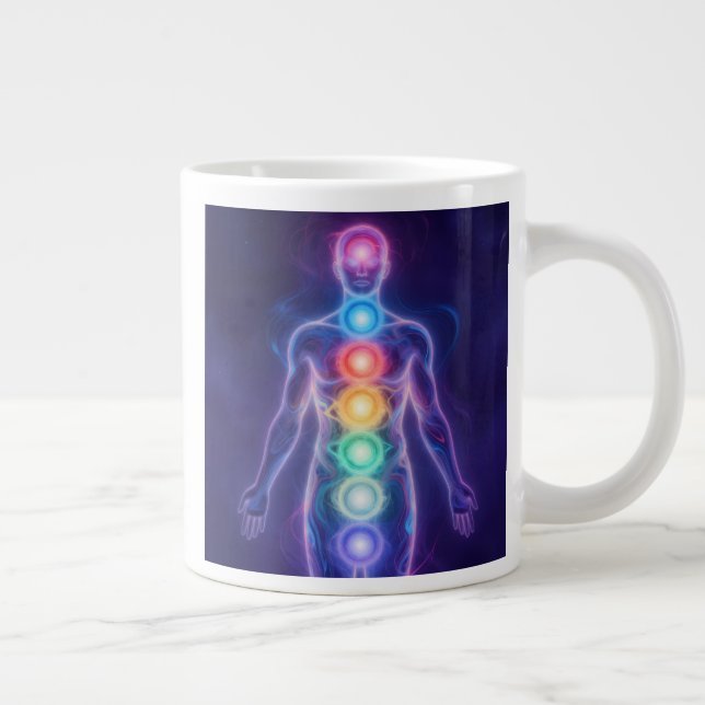  The 7 Chakras Large Coffee Mug (Right)