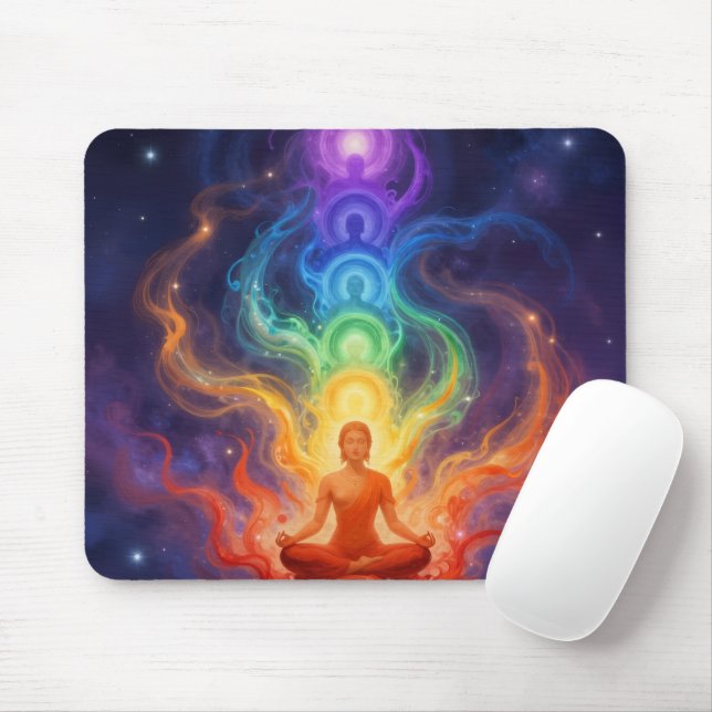 The 7 Chakras Mouse Mat (With Mouse)