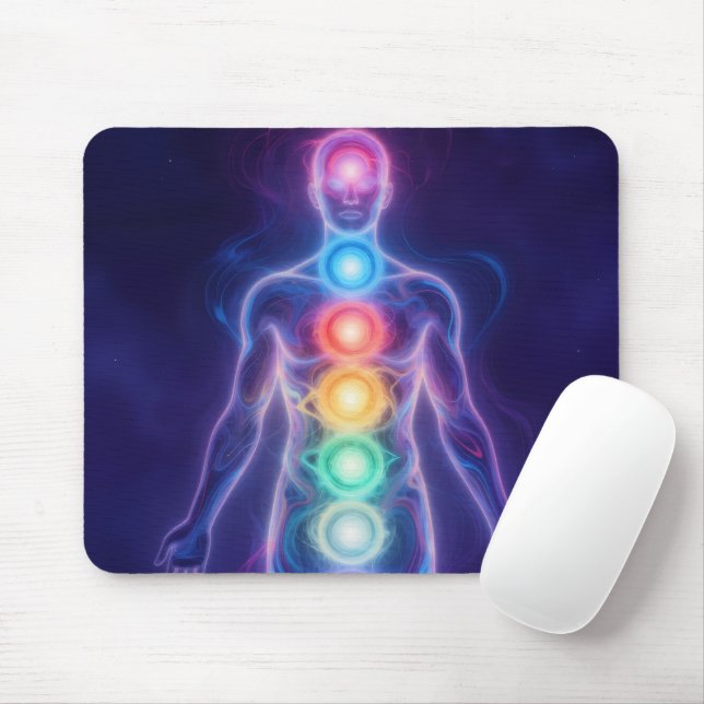  The 7 Chakras Mouse Mat (With Mouse)