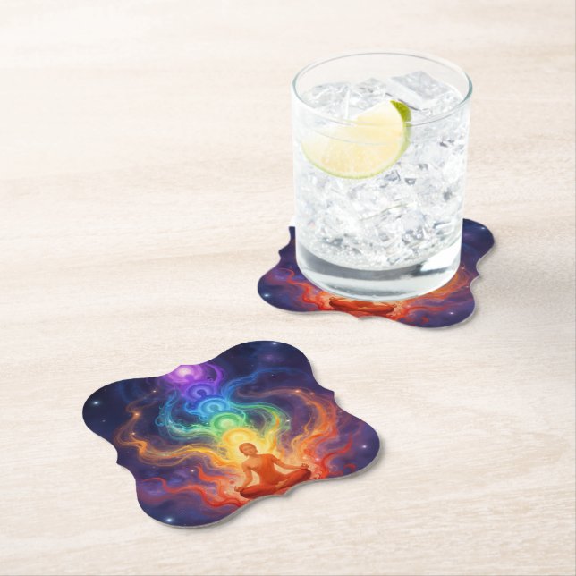 The 7 Chakras Paper Coaster (Insitu)