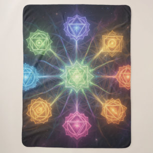 The 7 Chakras Sherpa Blanket