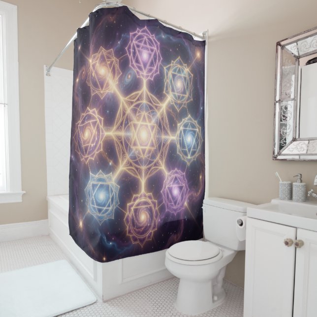 The 7 Chakras Shower Curtain (In Situ)