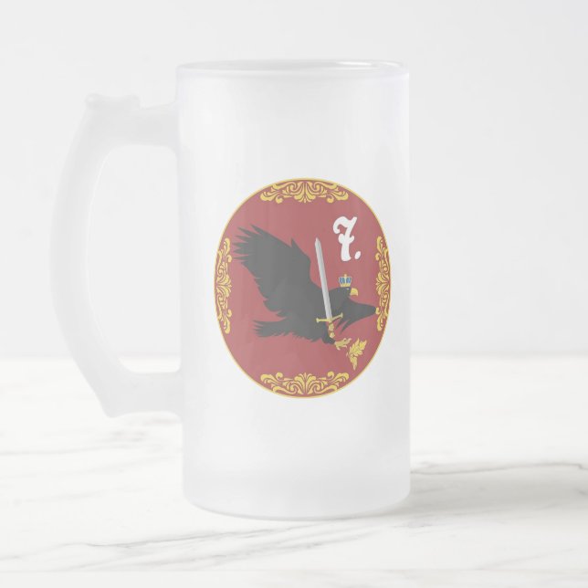 The 7. Fuß Frosted Glass Beer Mug (Left)