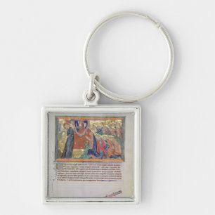 The 7th angel blowing his trumpet key ring